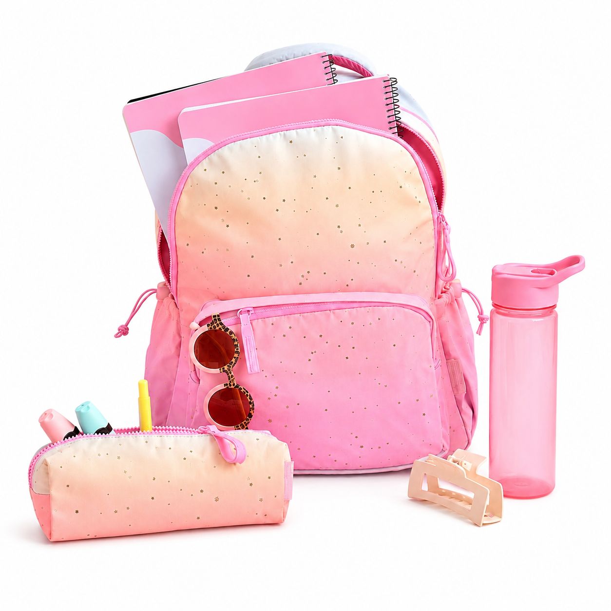 Back to school collection featuring stationery, backpacks, and classroom essentials.