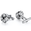 Knot Cufflinks (Silver)