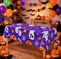 Purple Halloween Table Cover