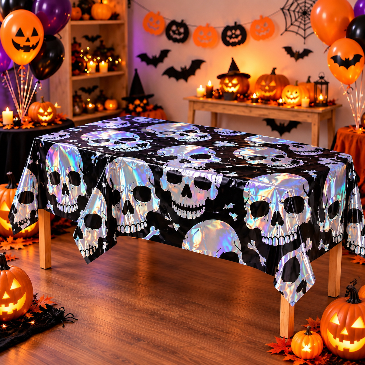 Skull Print Table Cover