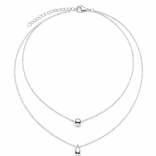 Silver Drops Necklace