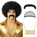 Disco Afro Wig Costume Set