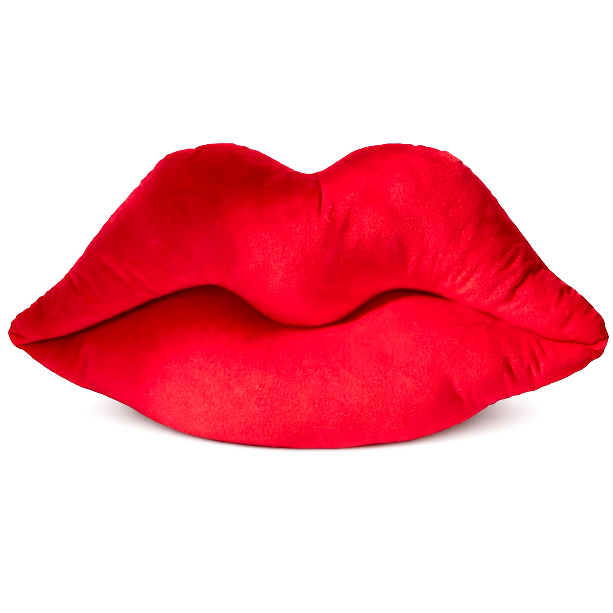 Red Lips Plush Cushion