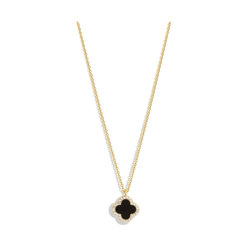 Black Clover Pendant Necklace