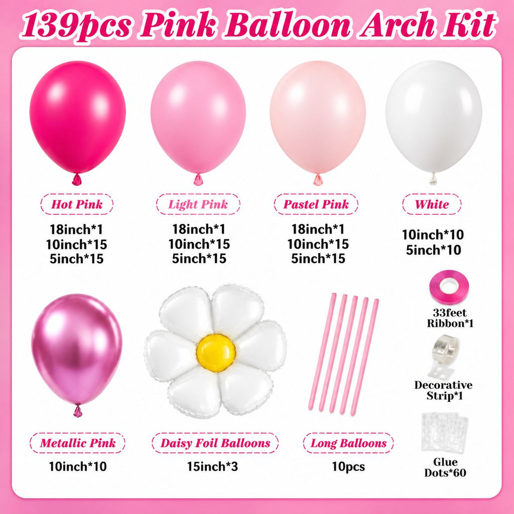 Pink Balloon Arch Kit