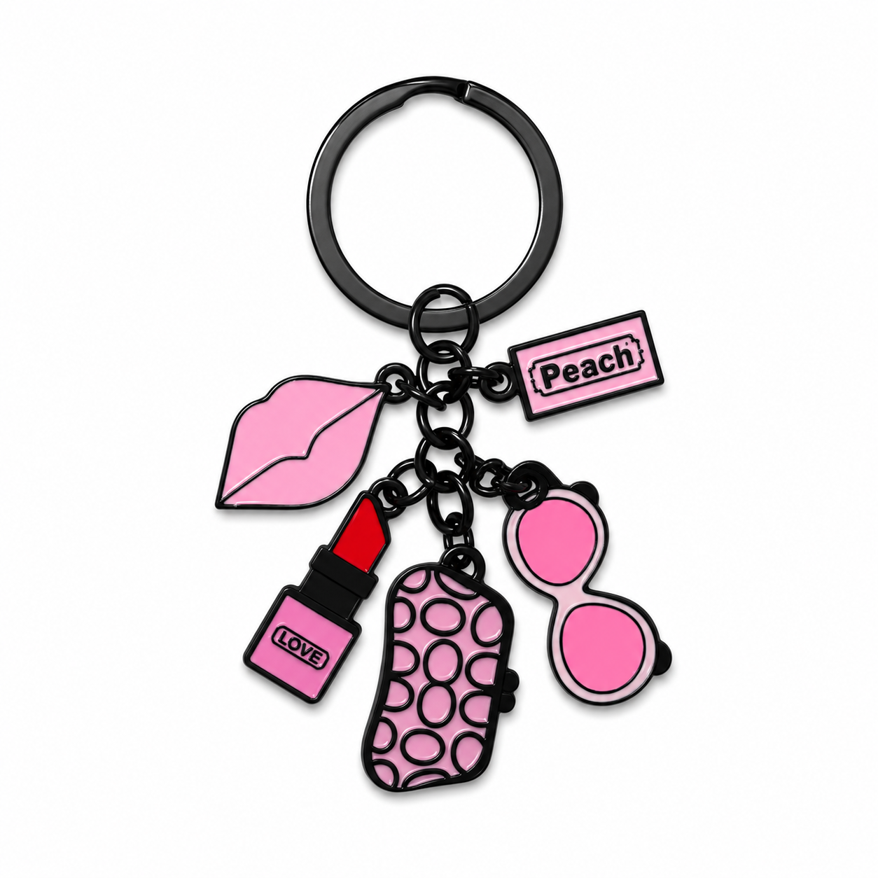 Peach Beauty Keychain - School Stationery | Asena Boutique Qatar