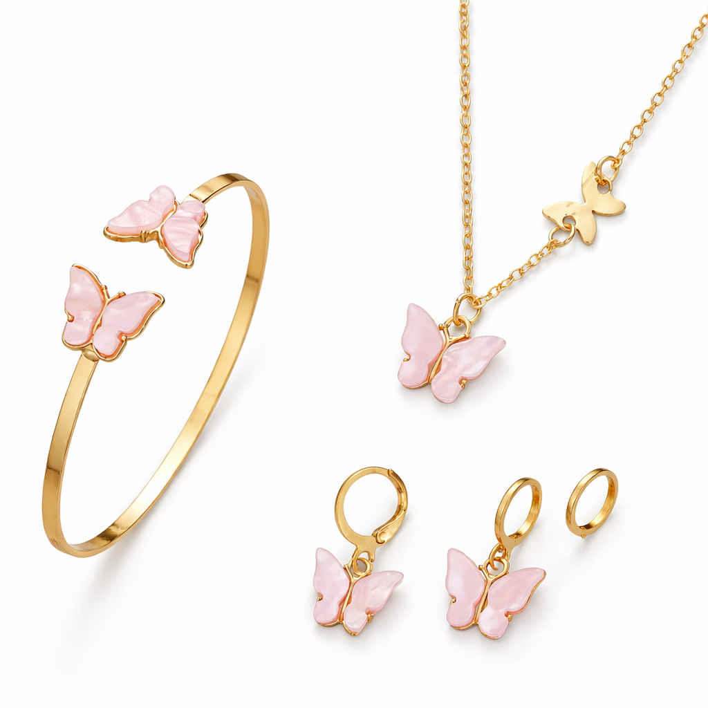 Pink Butterfly Set