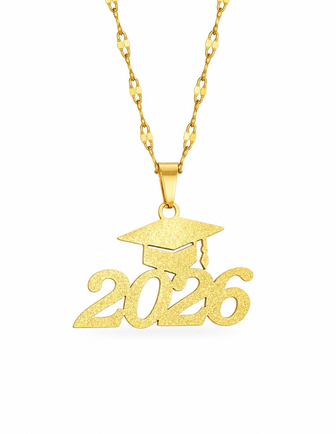 Graduation 2026 Gold Pendant Necklace