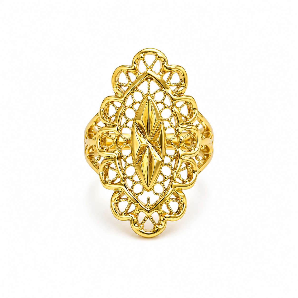 Elegant Filigree Ring - Women's Ring | Asena Boutique Qatar