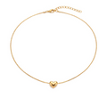 Gold Minimal Heart Necklace