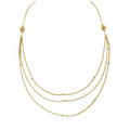 Golden Cascade Elegance Necklace