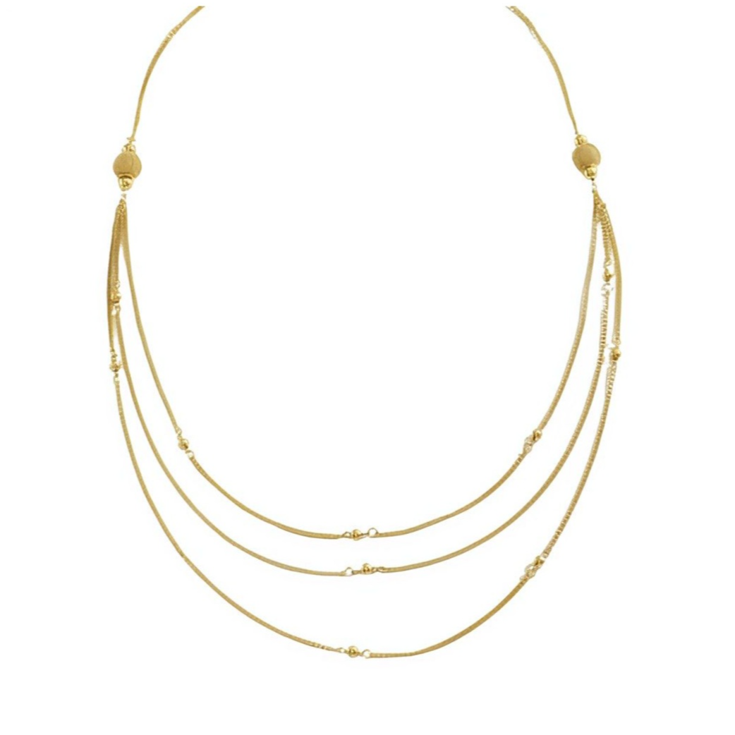Golden Cascade Elegance Necklace