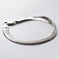 Silver Herringbone Bangle