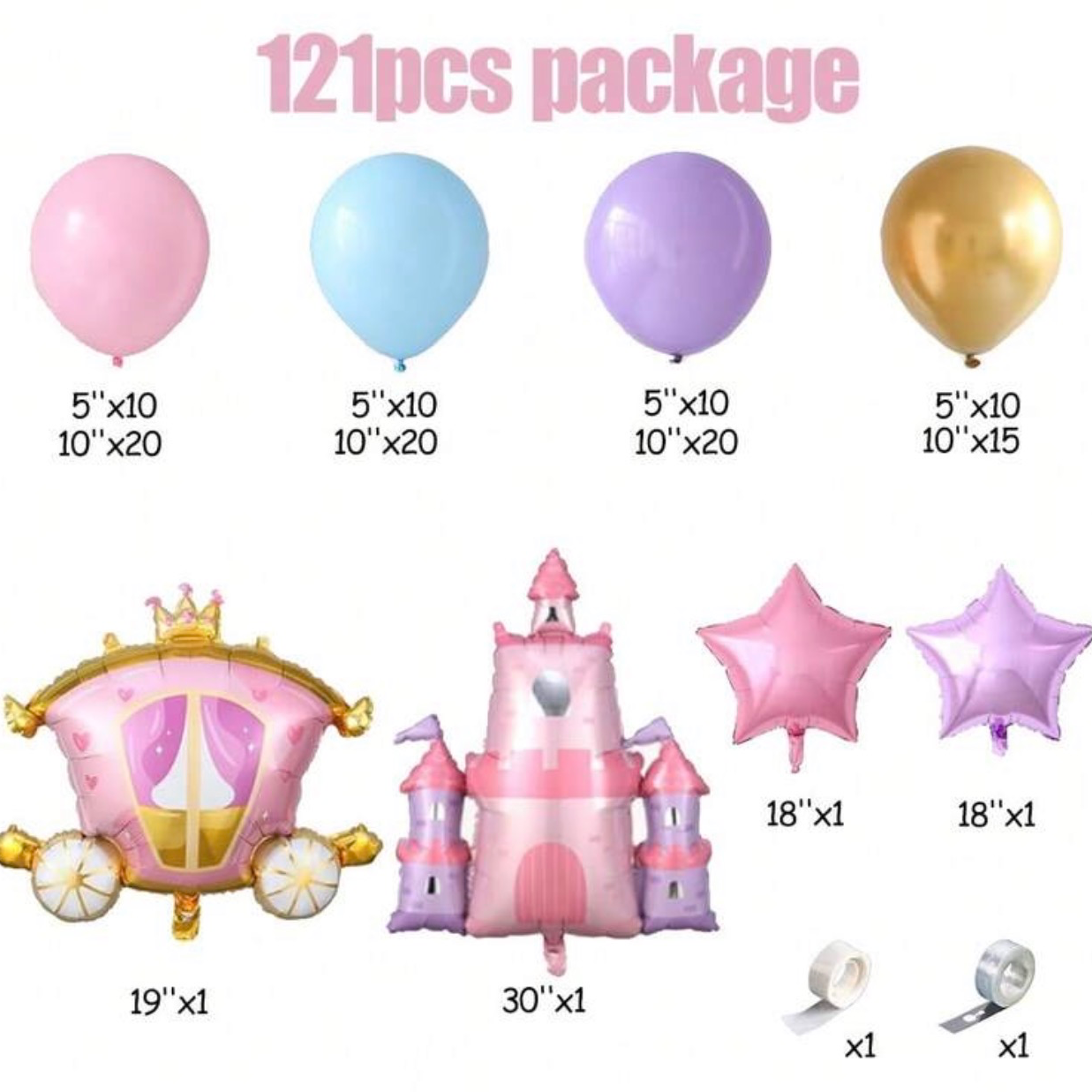 Princess Balloon Party Set