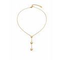 Gold Heart Drop Necklace