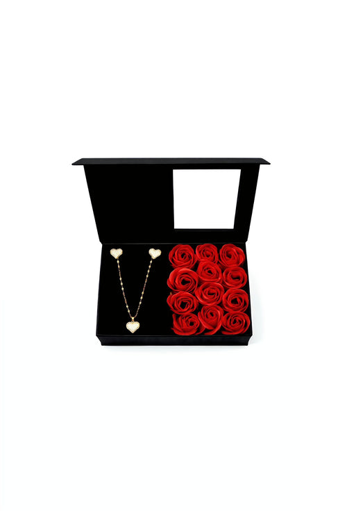 Black Rose Jewelry Gift Box