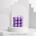 Bubble Bliss Scented Candle 9cm (Purple)