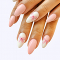 Blush Bow Nails - Press-On Nails | Asena Boutique Qatar