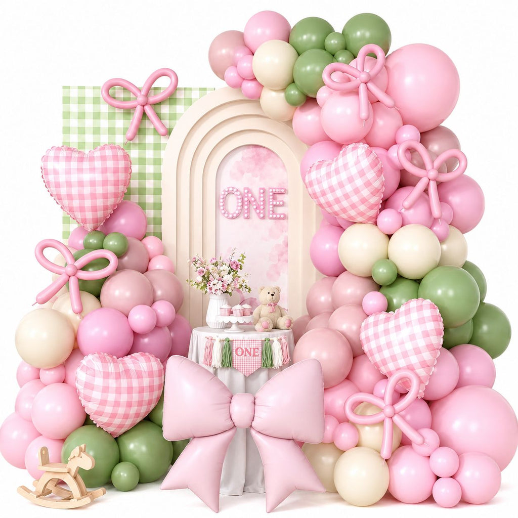 Pastel Bow Balloon Arch Kit
