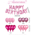 Pink Heart Balloon Set