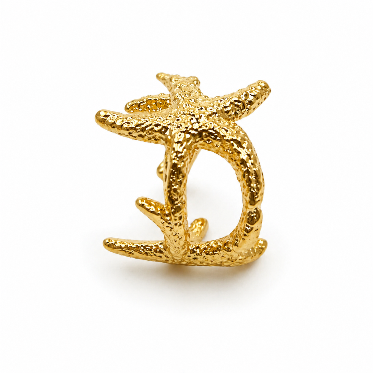 Starfish Gold-Plated Ring