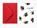 Graduation Congrats Card with Red Envelope