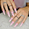 Rosy Swirl Nails