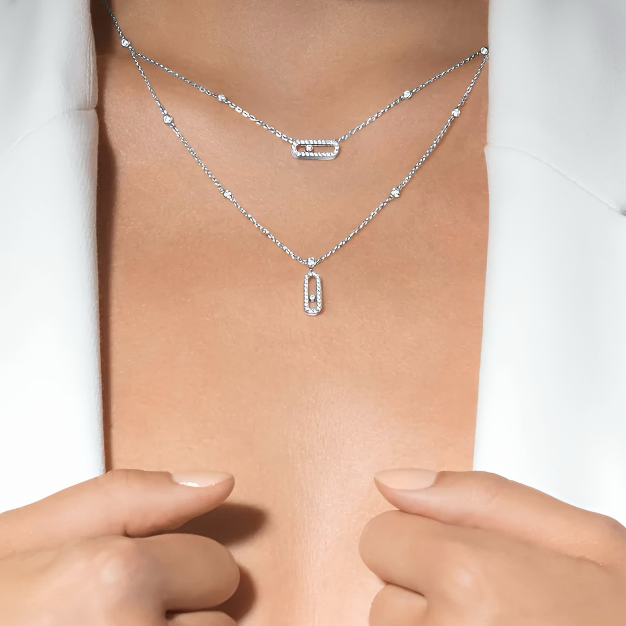 Celeste Twin Chain Necklace