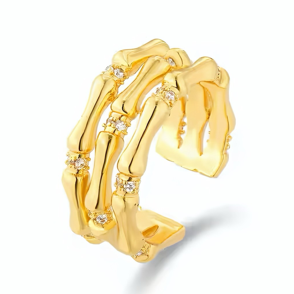 Bamboo Charm Ring