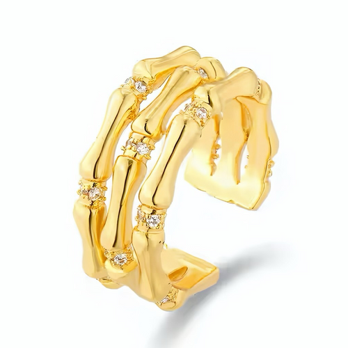 Bamboo Charm Ring