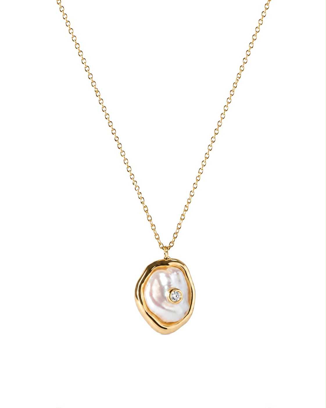 Pearl Drop Pendant Necklace - Women's Necklace | Asena Boutique Qatar
