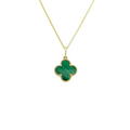 Green Clover Necklace - Women's Necklace | Asena Boutique Qatar