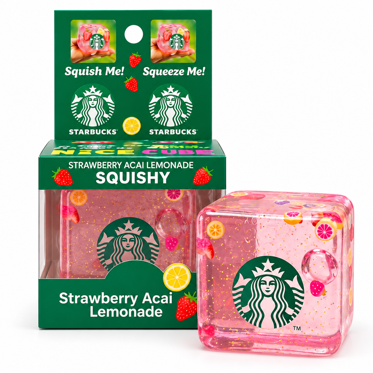 Starbucks Strawberry Squishy - Squishy Toy | Asena Boutique Qatar