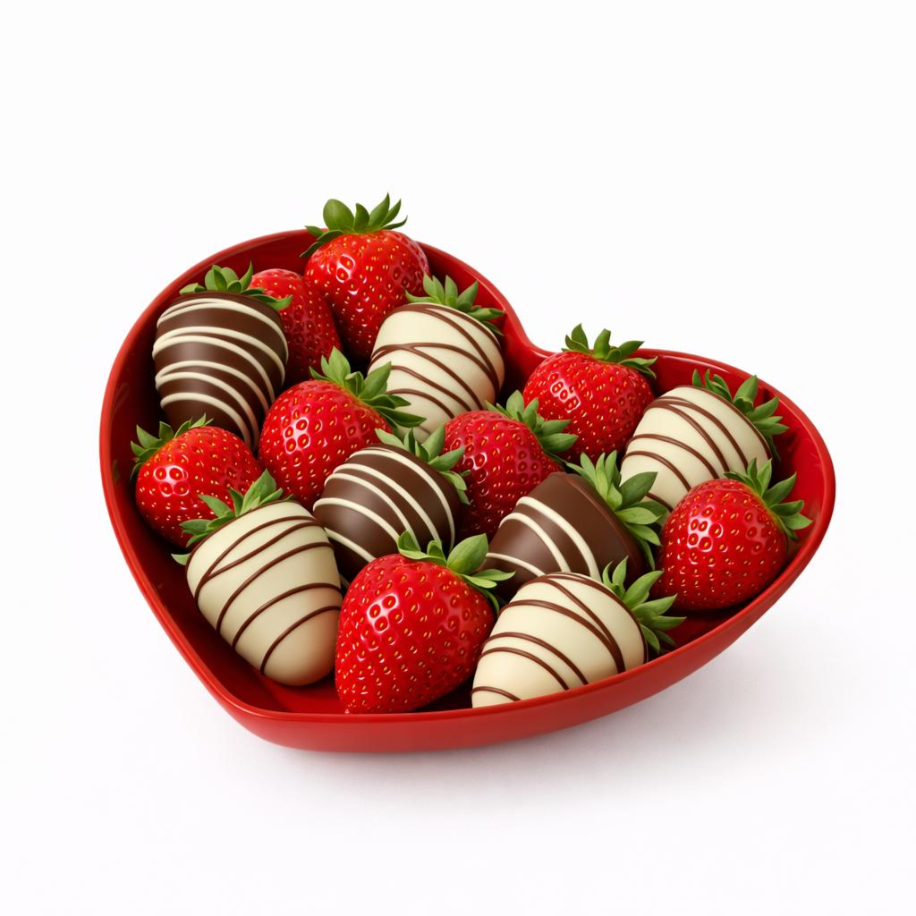 Heart-Shaped Serving Plates