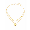 Gold Layered Heart Necklace