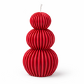 Triple Sphere Ribbed Scented Candle