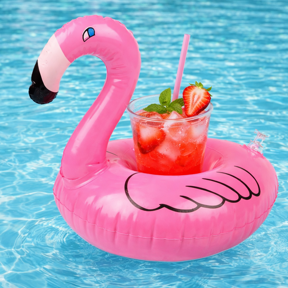 Flamingo Drink Holder Set