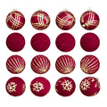 Red & Gold Ornament Set