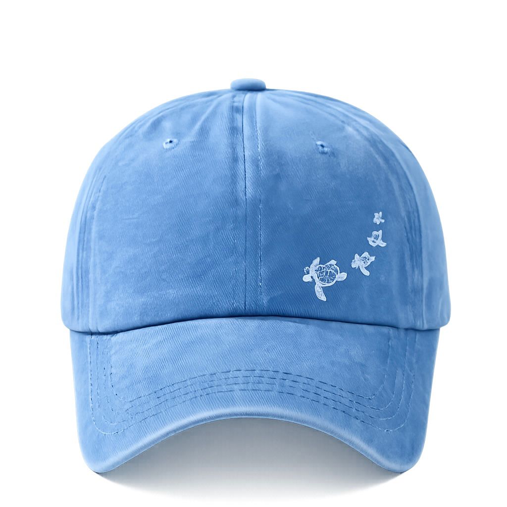 Blue Sea Turtle Baseball Cap - Hat | Asena Boutique Qatar