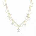 Pearl Cascade Necklace - Women's Necklace | Asena Boutique Qatar