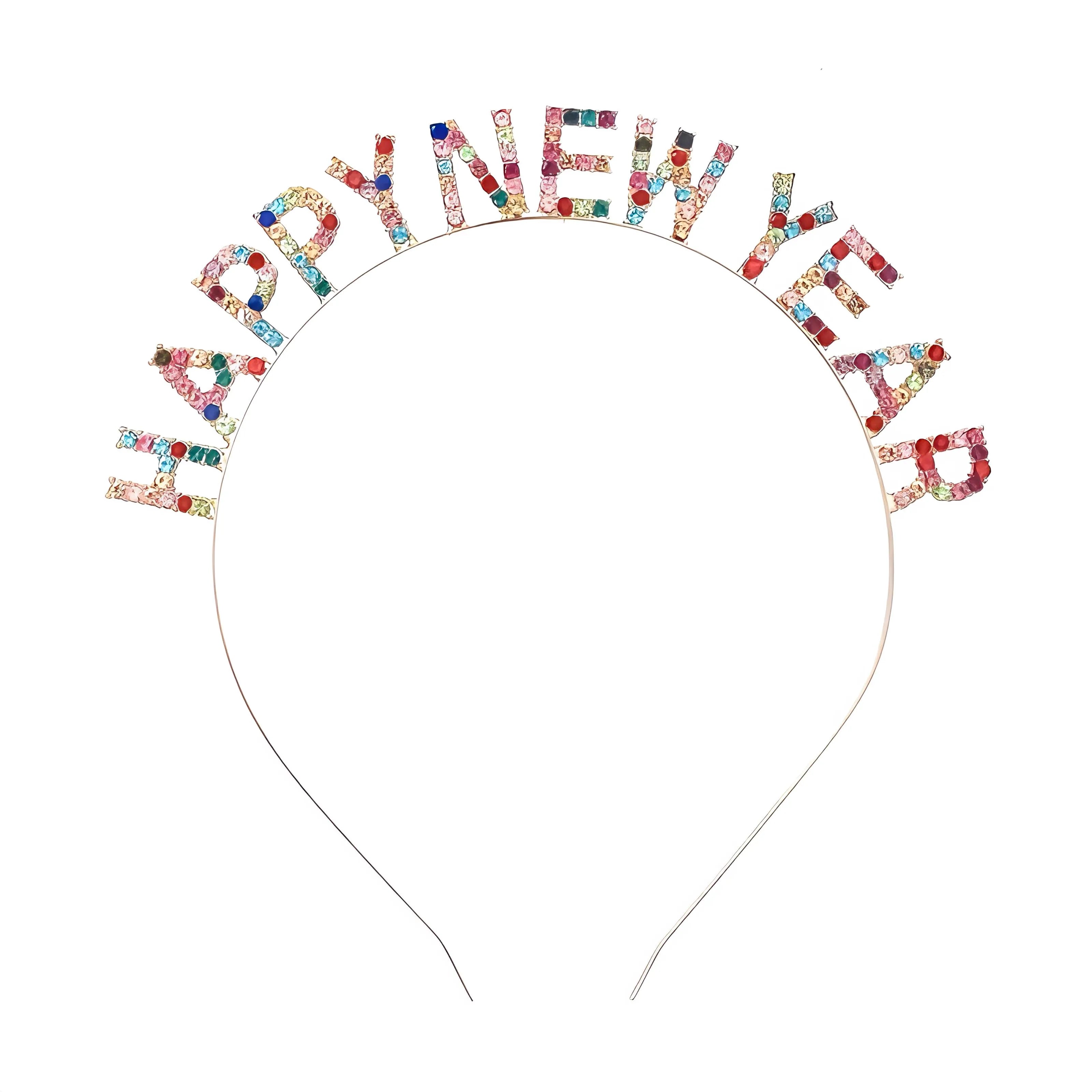 Happy New Year Colorful Headband