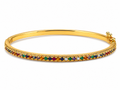 Rainbow Crystal Bangle - Women's Bracelet | Asena Boutique Qatar