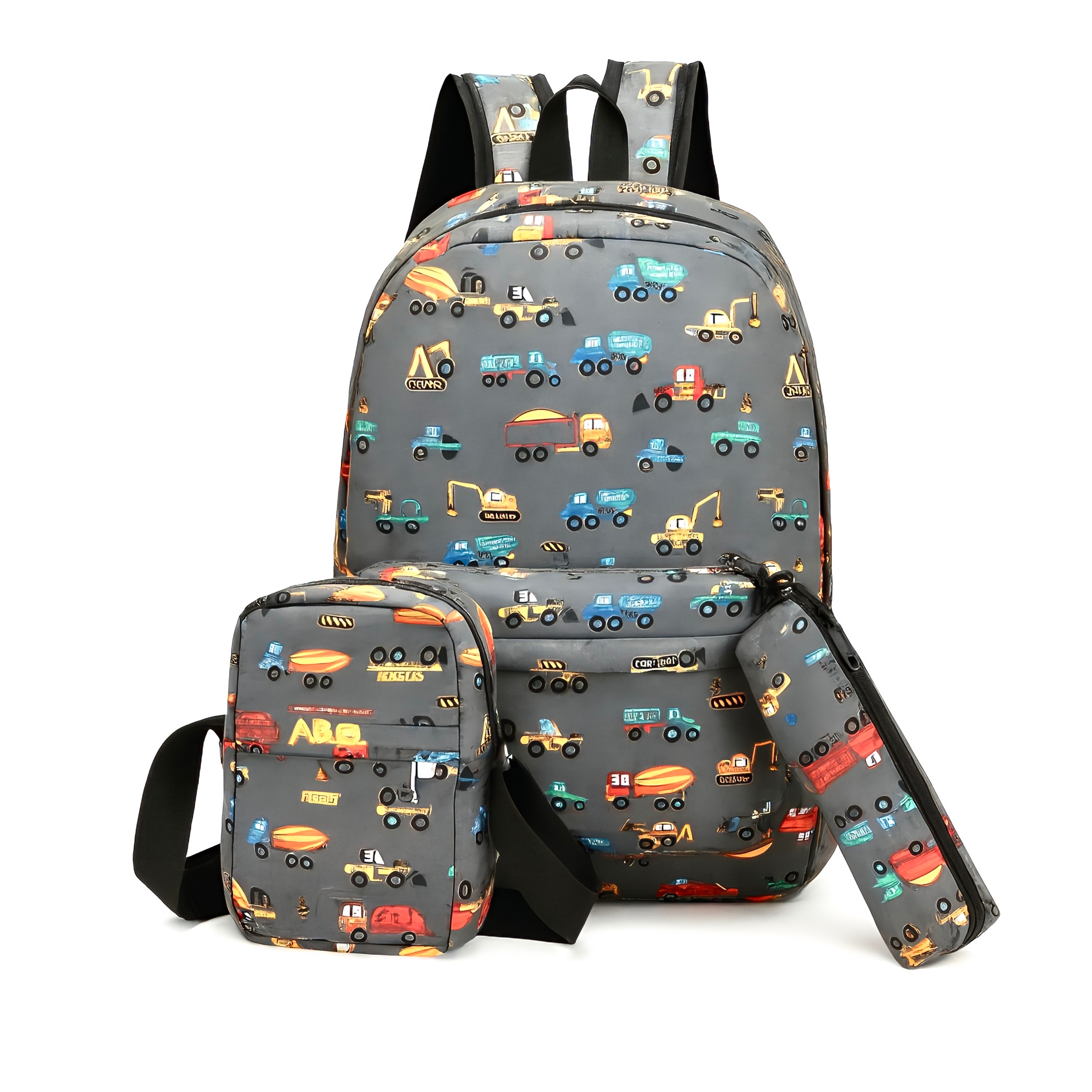 Vehicles Backpack Set