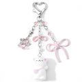 Cute Bear Charm Keychain – Pink