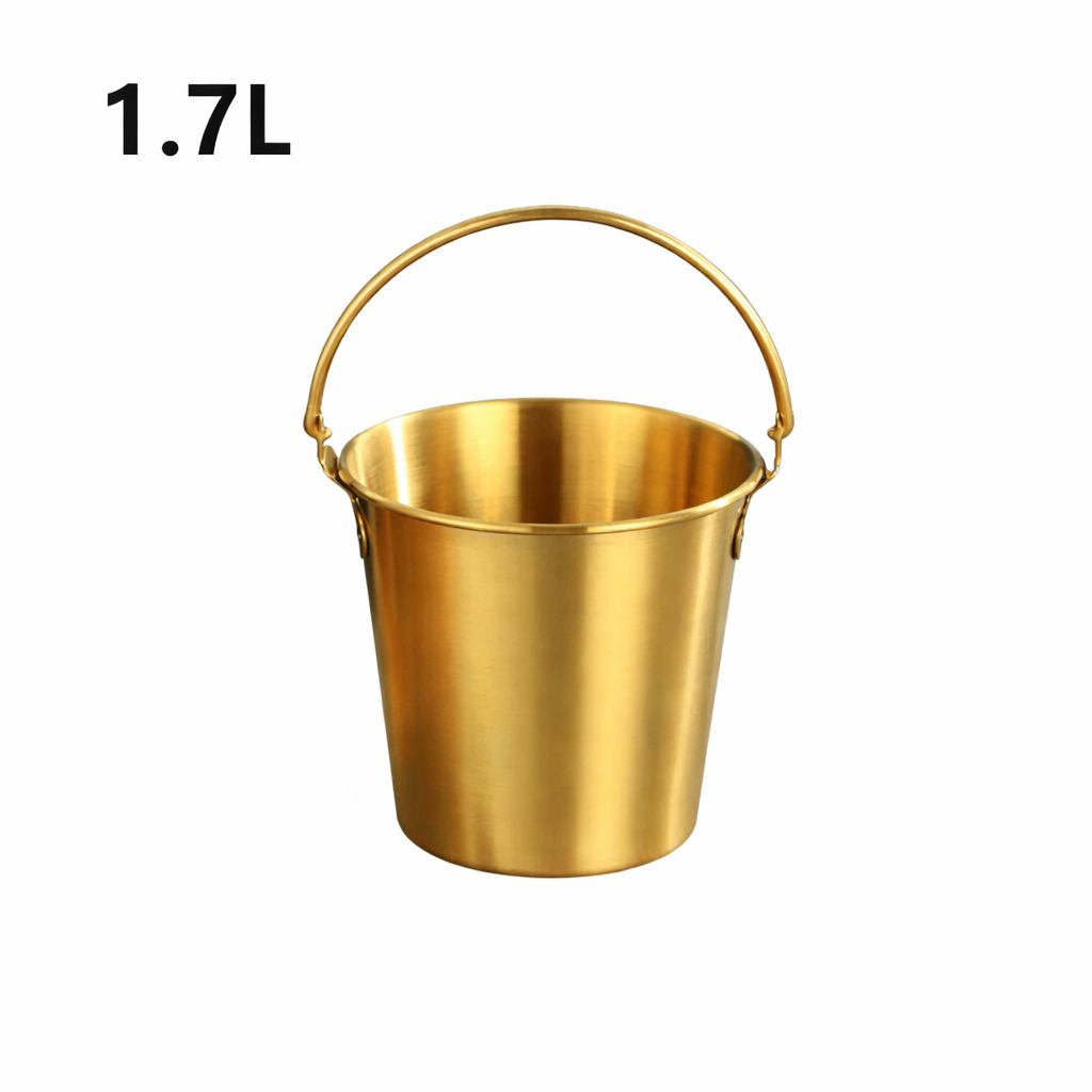 Gold Stainless Steel Mini Bucket 1.7L