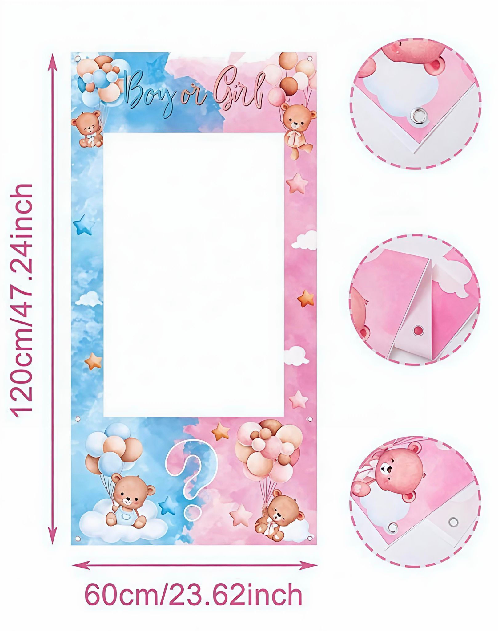 Boy or Girl Gender Reveal Photo Booth - Photo Booth | Asena Boutique Qatar