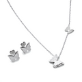 Silver Butterfly Set
