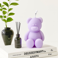 Lavender Teddy Candle (4 pcs)