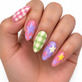 Pastel Star Pattern Nails - Press-On Nails | Asena Boutique Qatar