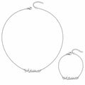 Mama Necklace & Bracelet Set - Women's Necklace | Asena Boutique Qatar
